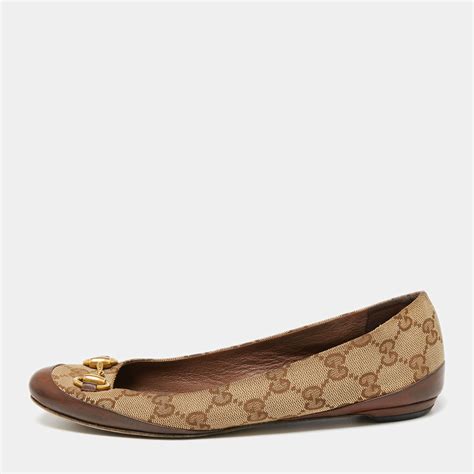 gucci brown flats